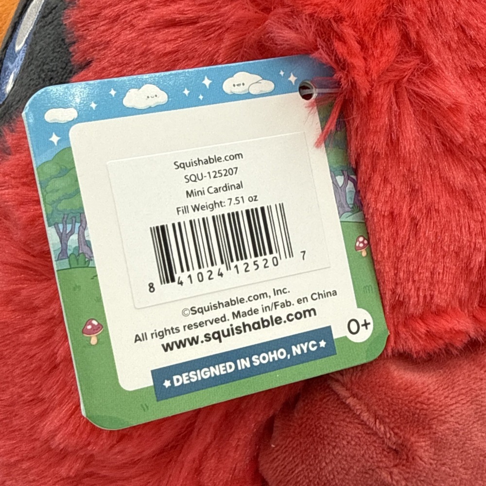 Squishable Mini Cardinal Plush Red 10" Soft Plushie Stuffed Animal Bird NWT - Picture 9 of 12